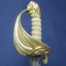 British 1827 Pattern Naval Flag Officers Sword with Andrea Ferrara Broadsword Blade 5